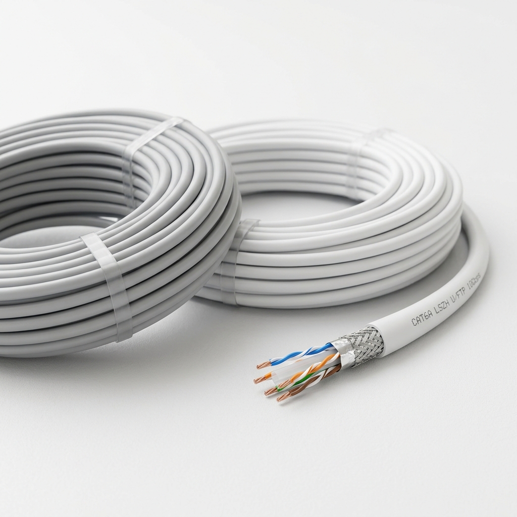 Cable Cat6A LSZH con cubierta libre de halógenos